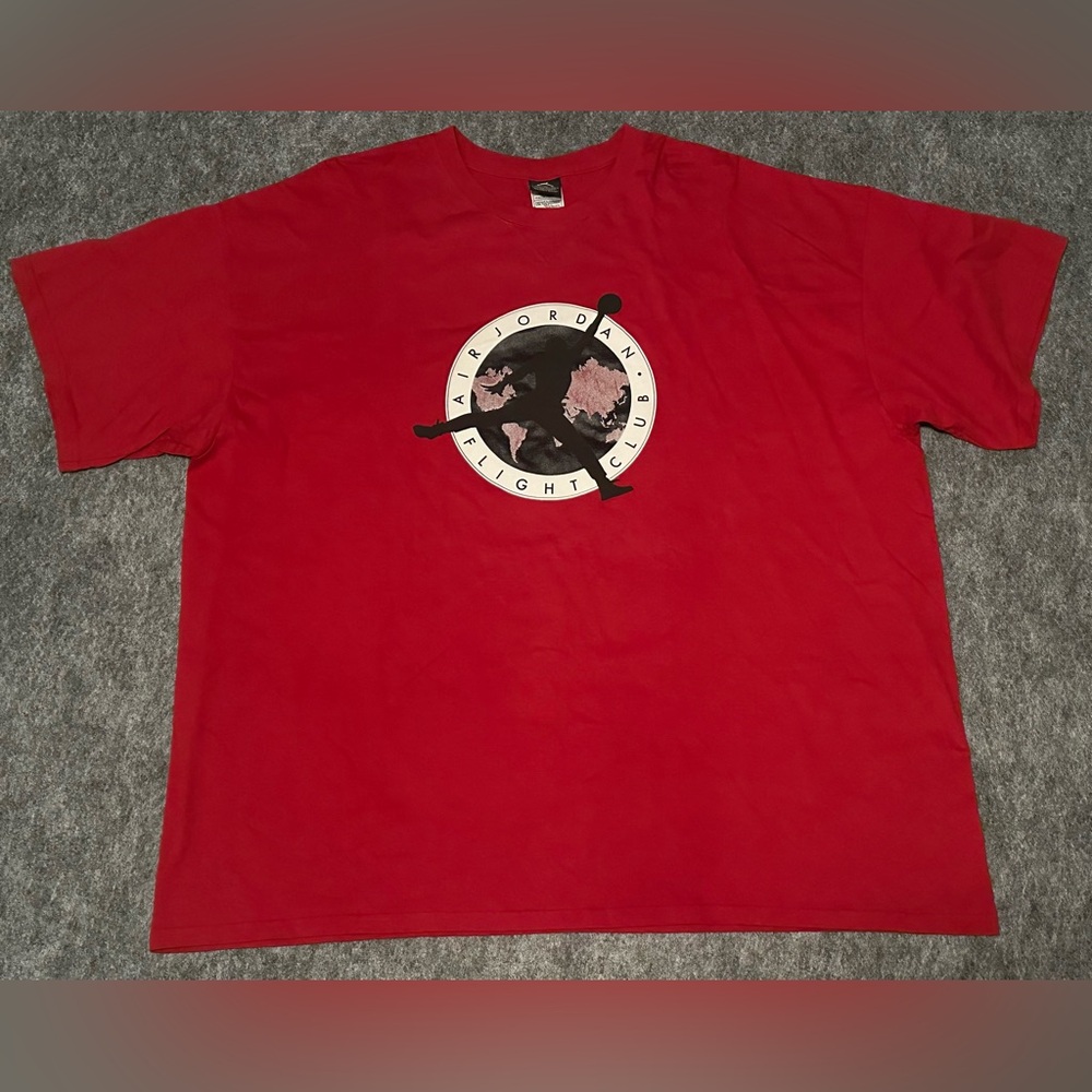 Vintage Men’s Air Jordan Flight Club Jumpman Logo Red/Black T-Shirt - 3XL